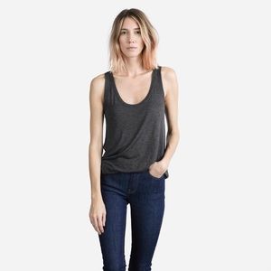 Everlane Ryan Tank Top - Charcoal Grey size Small